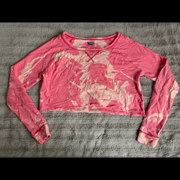 Cropped and Bleached American Eagle Top - Picture 1 of 1